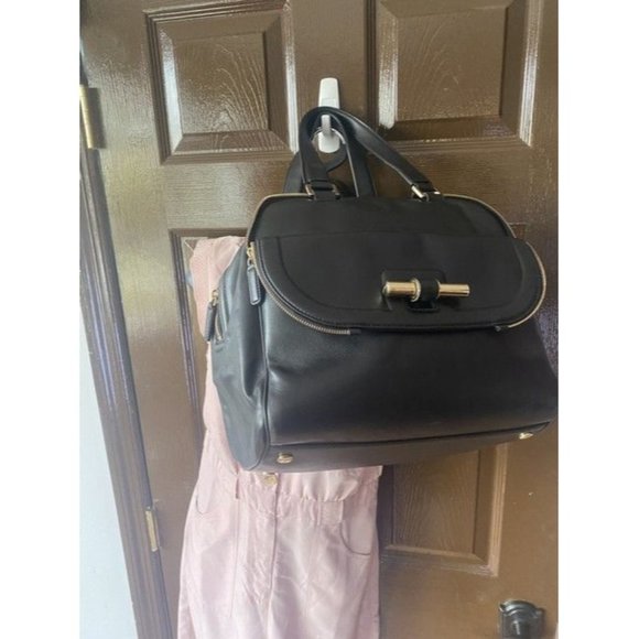 Jimmy Choo Justine Handbag Black Leather Shoulder Bag - Picture 12 of 12